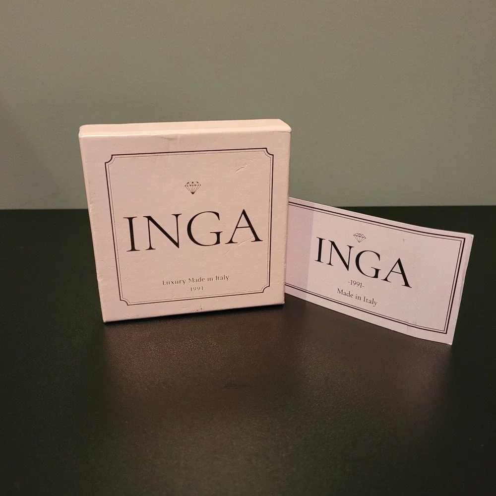 Inga Italy Small Jewelry Gift Box, Pink Gold